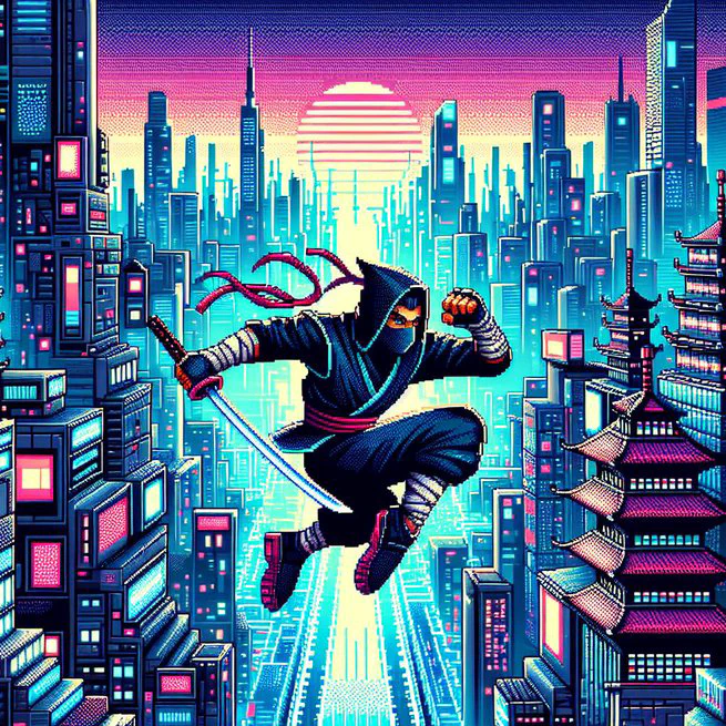 Remake of Shadow of the Ninja Game Features